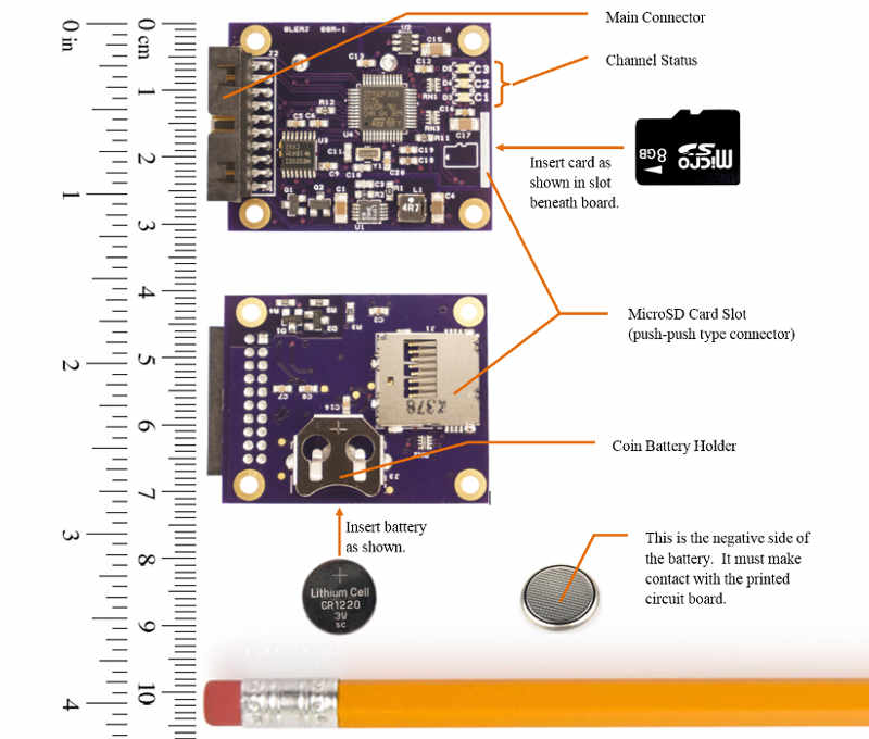 Serial Logger Top/Bottom View